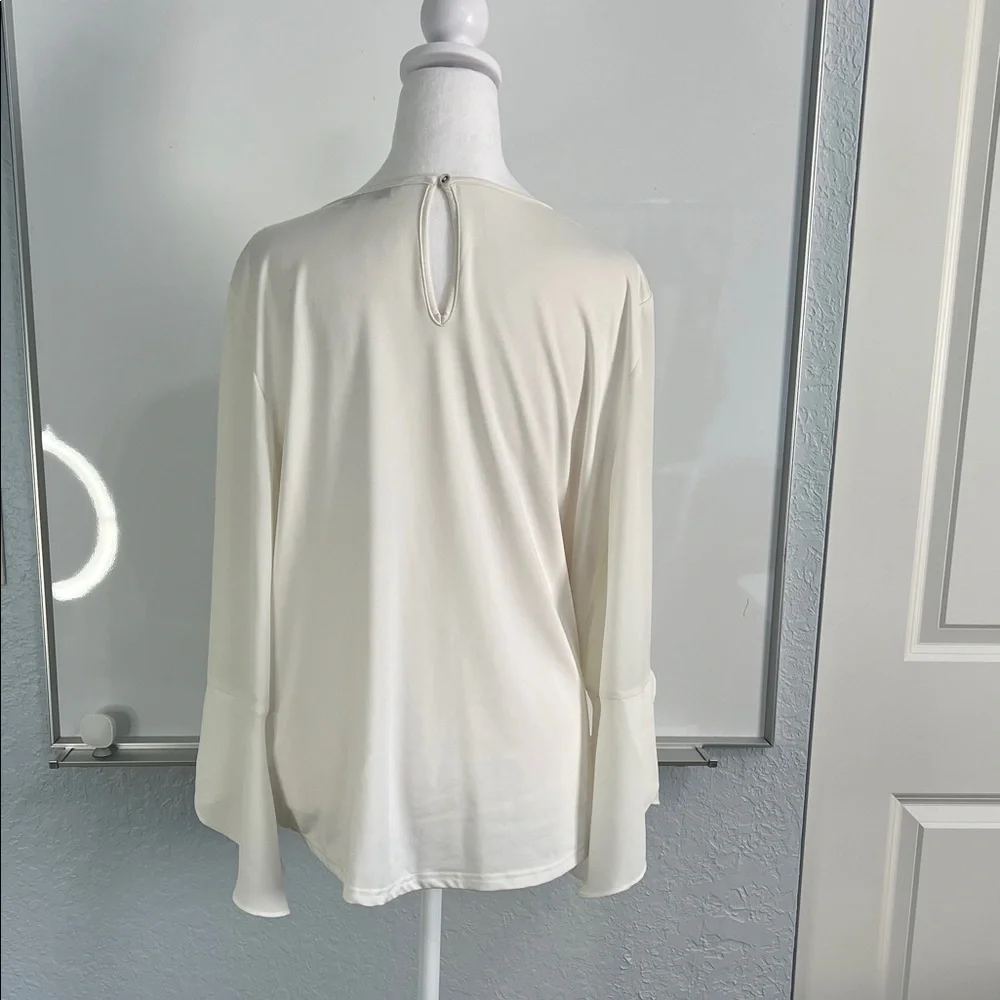 41 Hawthorn Soft Cream Wrap Blouse
